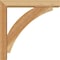 Ekena Millwork Thorton Block Rough Sawn Bracket w/ Offset Brace, Western Red Cedar, 4"W x 18"D x 18"H BKT0402X18X18THR05RWR - alternate 4